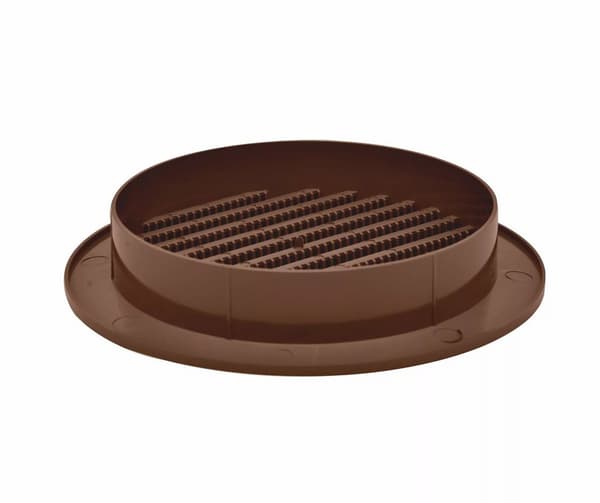 AirRoxy 02-153 rund ventilationsrist med net fi 150 bronze