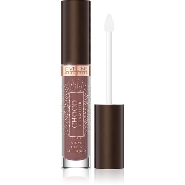 EVELINE Choco Glamour Läppstift i flytande form med glansiga läppar Nr 02