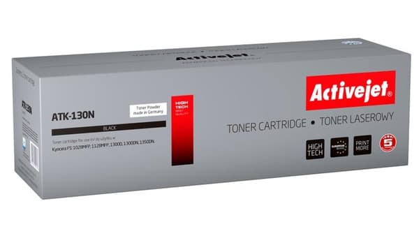 Activejet Toner ATK-130N (erstatning for Kyocera TK-130; Supreme; 7200 sider; sort)