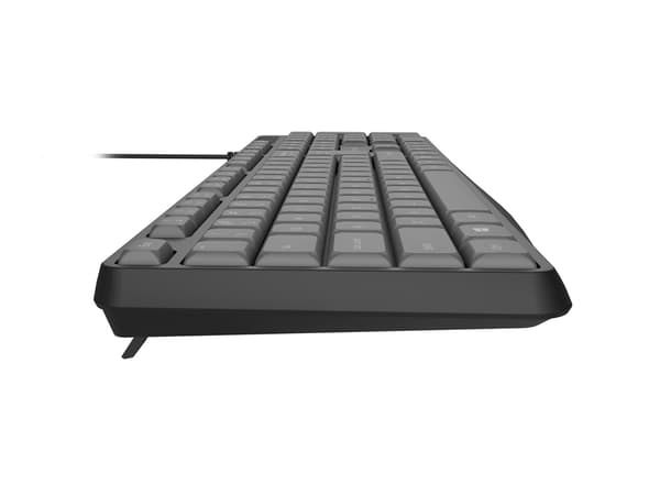 Natec Nautilus US slankt kablet tastatur sort/grå