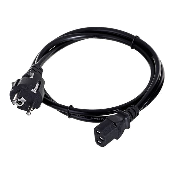 Savio cl-89 strömkabel schuko c13 1.2m svart