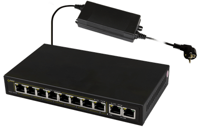 SG108-90W Switch 10 port til 8 IP-kameraer