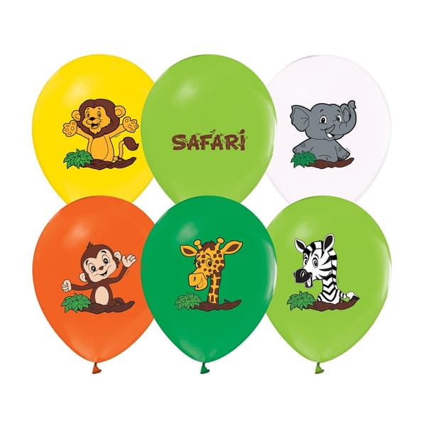 Safari-ilmapallot 5 kpl 12\"