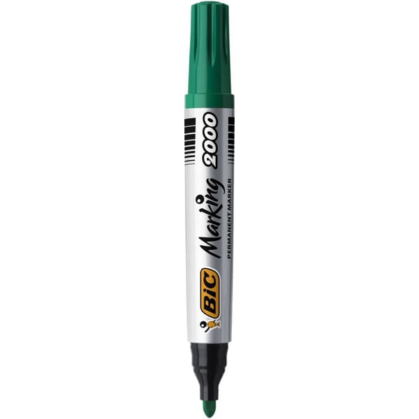 BiC marker grøn rund p12 820912, pris for 1 stk