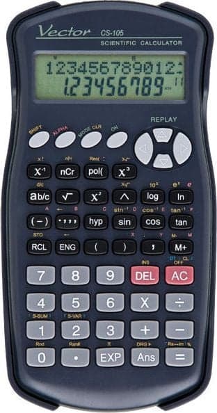 Tieteellinen laskin Vector KAV CS-105