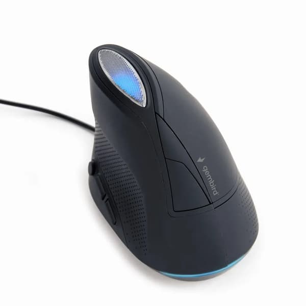 Mus med kabel och optisk sensor GEMBIRD MUS-ERGO-03. 3200 DPI