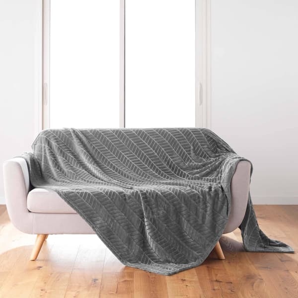 Douceur d`Interieur Arya Præget Sengetæppe, 180 x 220 cm