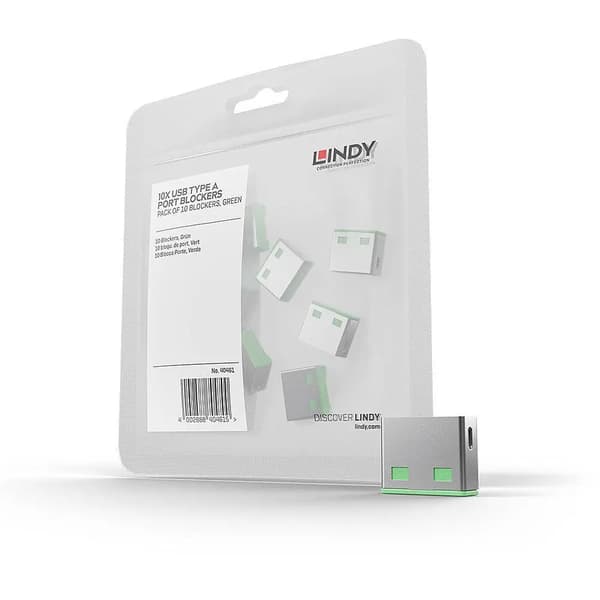 Lindy USB-portin esto, vihreä, 10 kpl, ei avainta