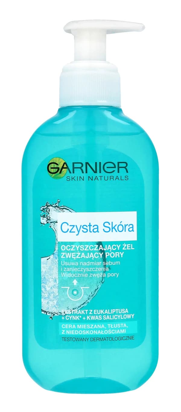 Garnier Clean Skin -kasvogeeli pumpulla 200ml