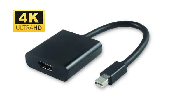 MicroConnect Active Mini DP - HDMI -sovitin Mini DP - HDMI, M/F Musta tuki 1.2, resoluutio 4K*2K@60Hz, tukee AMD Eyefinity Multi-Displayta