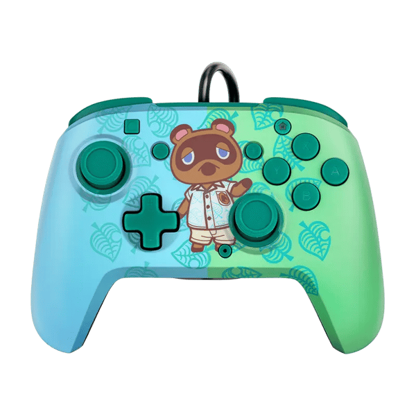 PDP NINTENDO SWITCH FACEOFF DELUXE CONTROLLER + AUDIO - ANIMAL CROSSING