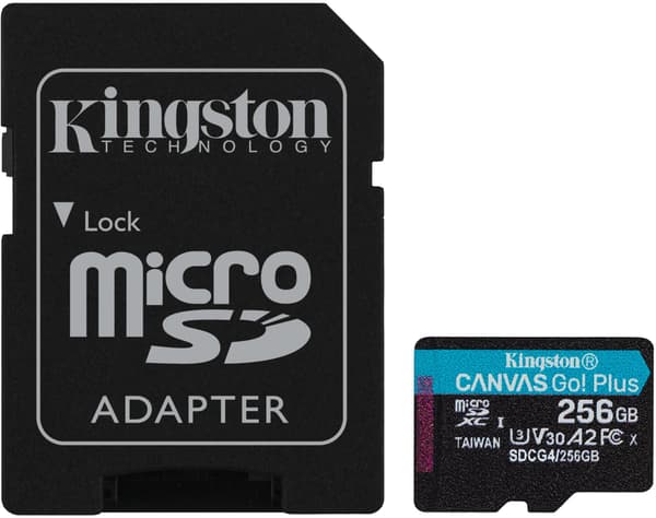 Kingston Flash-kort Canvas Go! Plus - microSDXC UHS-I - 256 GB