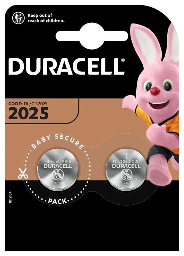 DURACELL BATTERI LITHIUM DL2025 BLISTER *2