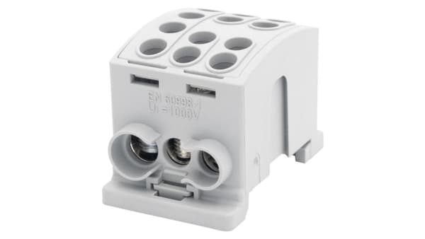 Kiskokiinnike harmaa 125A-3 (1x35.2x25/1x35.2x25) F2.0377