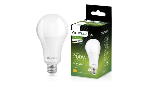 LED-lampa E27 A80 24W=200W 3452lm 4000K Neutral 260 CCD LUMILED