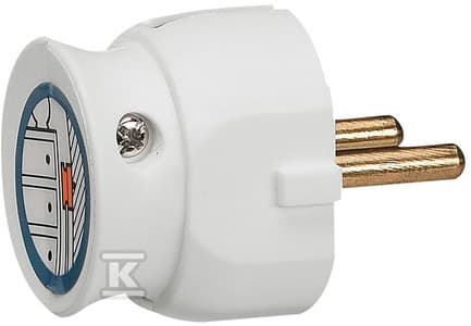 LÅG KONTAKT 2P 16A VIT