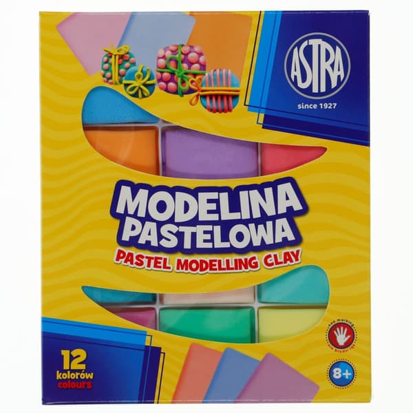Modelina pastelli 12 väriä ASTRA