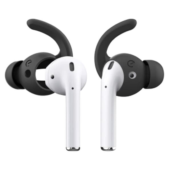 KeyBudz EarBuddyz Ultra - silikonepuder til AirPods 1/2 (sort)