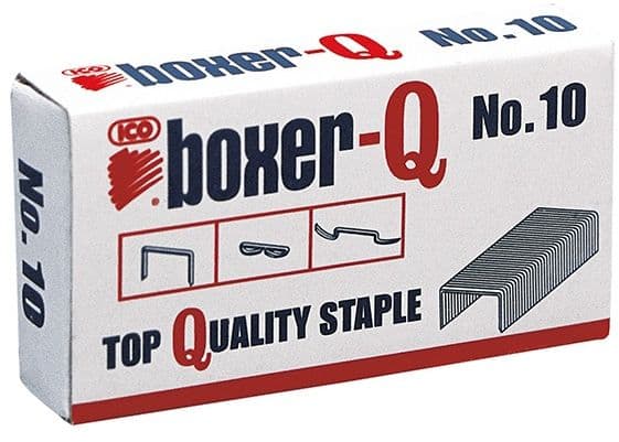 ICO HÄFTKLAMRAR ICO BOXER 10/5 FÖRKROMADE 1000ST - ISAXB10/5