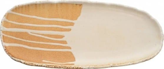 SAMTO Oval tallrik 35x15 cm gräddvit