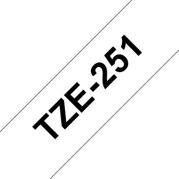 Brother P-Touch Tejp Svart På Vit 24 mm