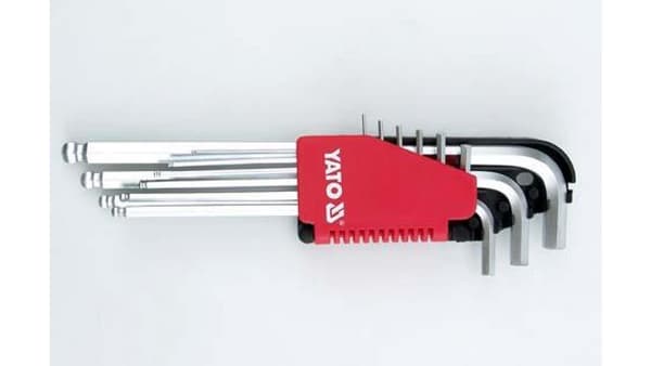 HEX NØGLER KUGLE 9STK 1,5-10MM LANG CRV