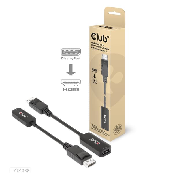Club3D Adapter DisplayPort 1.4 > HDMI