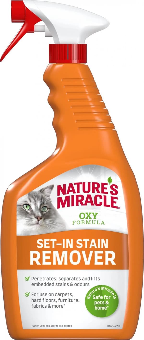 Nature's Miracle SET-IN OXY PLET- & LUGTFJERNER KAT 709ml