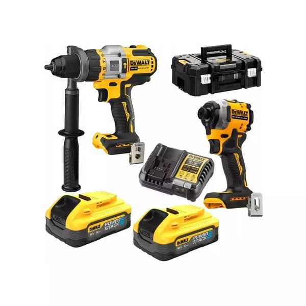 DEWALT KOMBO SÆT 18V DCK2052H2T (DCD805+DCF850) 2x5.0AH POWERSTACK TSTAK
