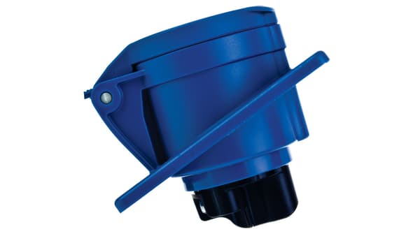 Vinklet tavlestik 16A 3P 230V blå IP44 TWIST 413-6