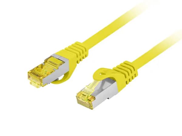 PATCH CORD CAT.6A S/FTP LSZH CU 1.5M GUL FLUKE PASSED LANBERG