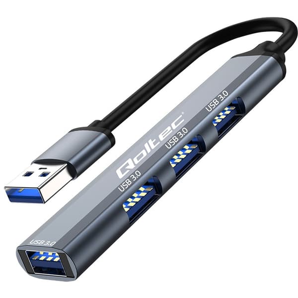 Qoltec Hub Adapter USB 3.0 4-i-1 | 4x USB 3.0