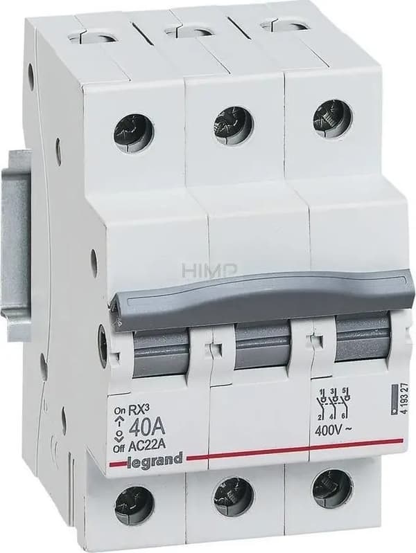 Modulær fordeler RX3 40A 3P 419327