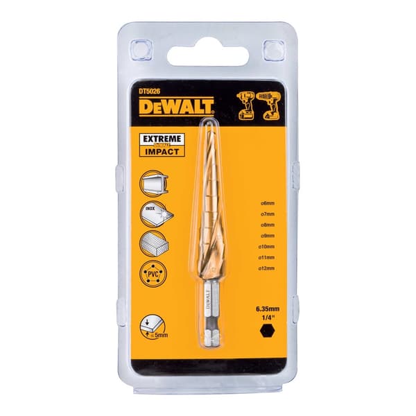 Dewalt poranterä DEWALT STEP DRILL 4-12mm DT5026-QZ