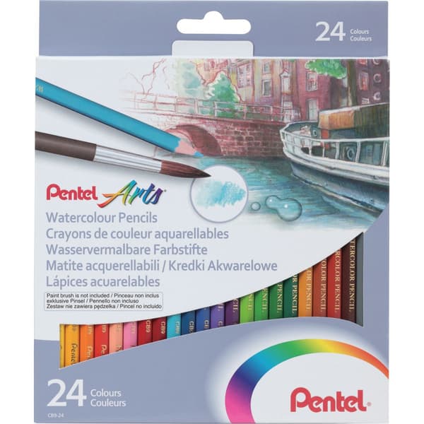 Akvarelblyanter 24 farver PENTEL