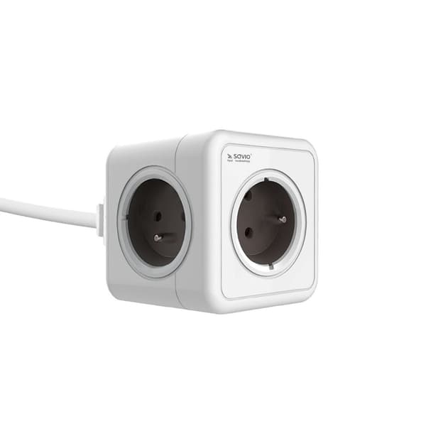 SAVIO PC-03 - stikdåse - powercube - 3