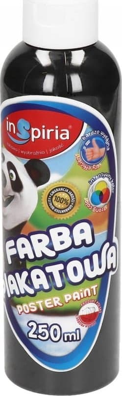 Plakatmaling sort 250ml
