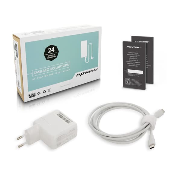 Movano 30W USB-C-virtalähde (valkoinen)