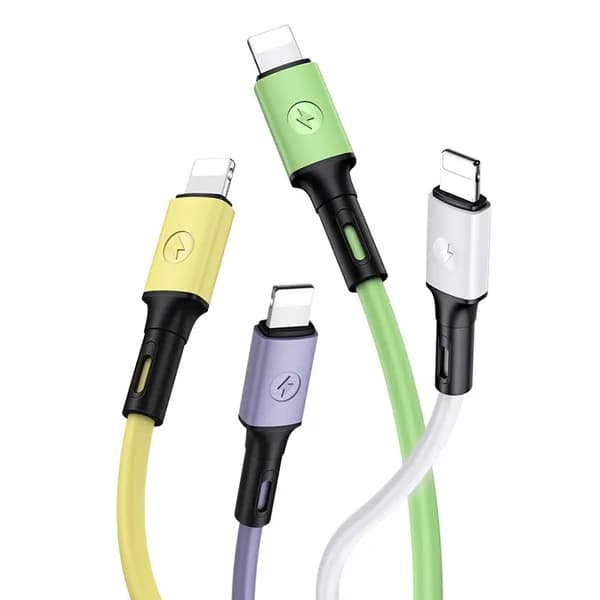 USAMS U52 Lightning-kabel 2A hurtigopladning 1m lilla
