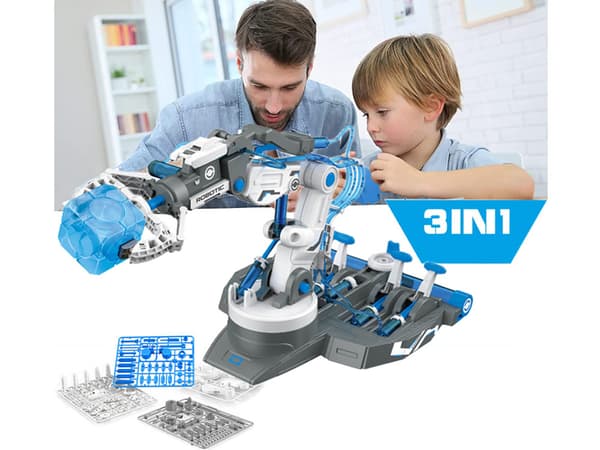 Uddannelsessæt - GØR DET SELV ROBOT 3i1 Hydraulisk arm 220 dele ZA4199