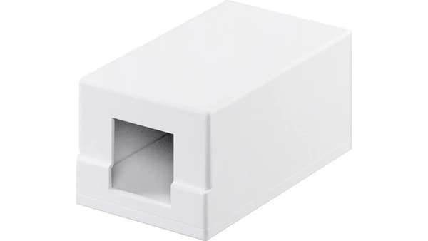 Goobay Tom Keystone-kasse 1-port, muliggør installation med snap-in-metode (79355)