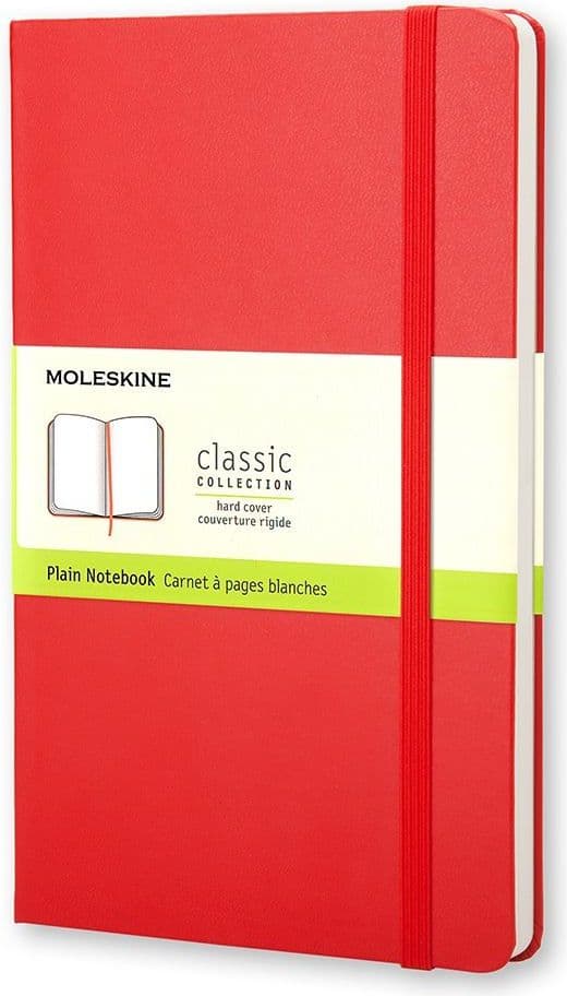 Moleskine Notes P Classic sileä punainen