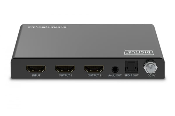 DIGITUS DS-55339 - video/audio splitter - 8K, 1x2 - 2 porte