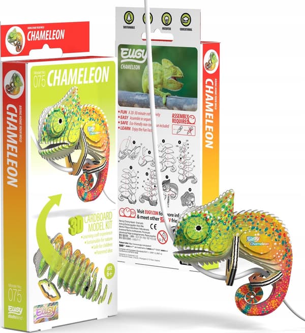 Kameleontti Eugy. Eco 3D-palapeli