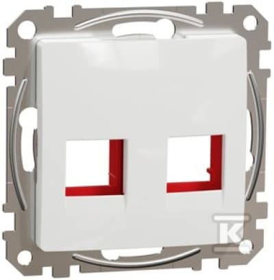 Schneider Electric, Sedna Design and Elements, KRONE centrumplatta kat. 5e/6 UTP, vit, SDD111441C