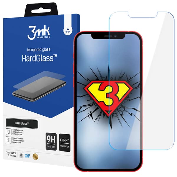 3mk HardGlass 9H hærdet glas til Apple iPhone 13/ 13 Pro/ 14