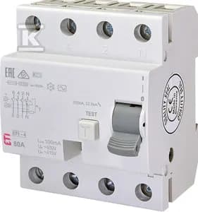 Fejlstrømsafbryder EFI-4 AC 80/0.1 002063145