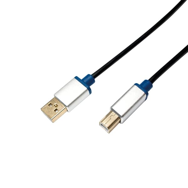 LogiLink USB-B 2,0m svart