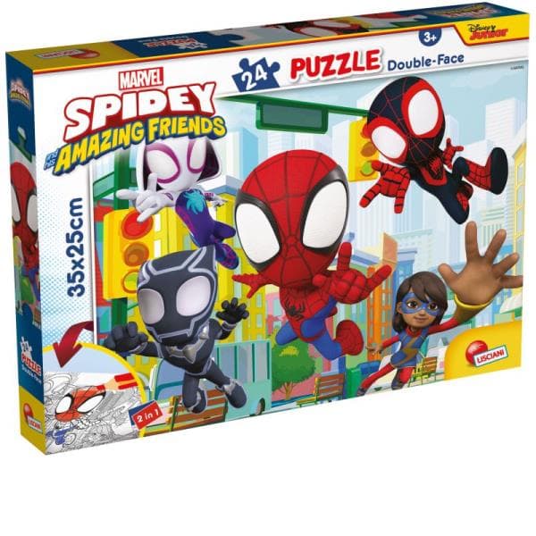 Kaksipuoliset lattia palapelit M-Plus 24 palaa Marvel Spidey 99603 LISCIANI