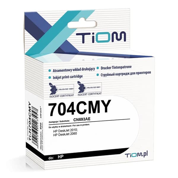Tiom mustekasetti Tiom HP 704CMY | CN693AE | 7ml | väri